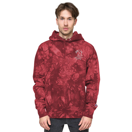 BackShot Bunny Unisex Champion Batik-Kapuzenpullover