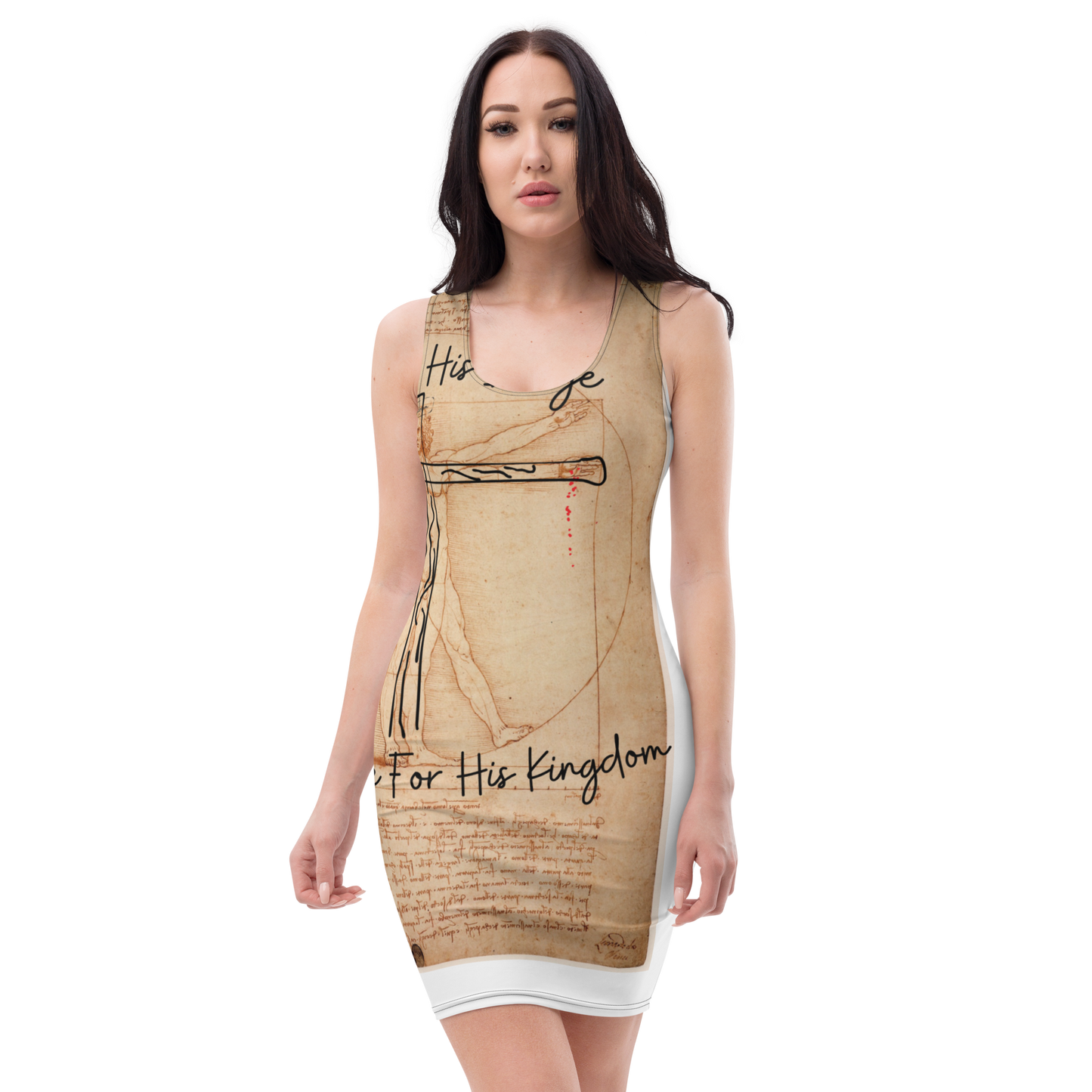 Hand Of God-Vitruvian Bodycon dress