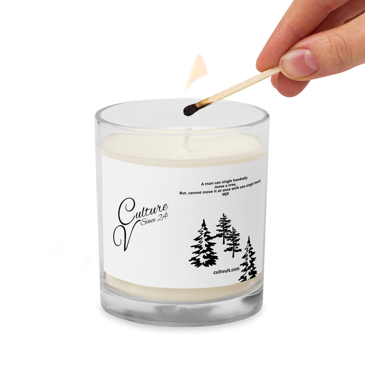 Culture Vulture "Candle Quotes" - Glass jar soy wax candle