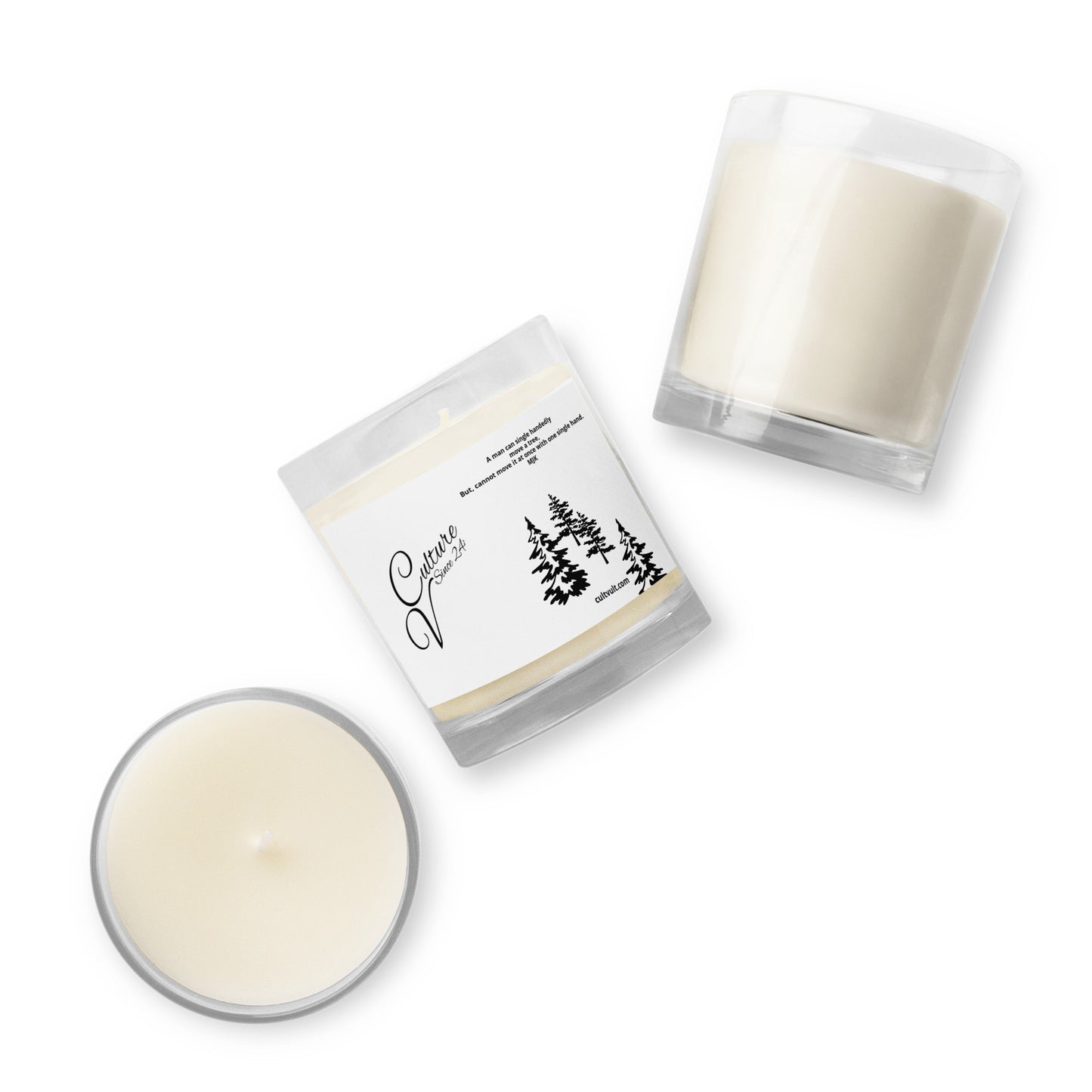 Culture Vulture "Candle Quotes" - Glass jar soy wax candle