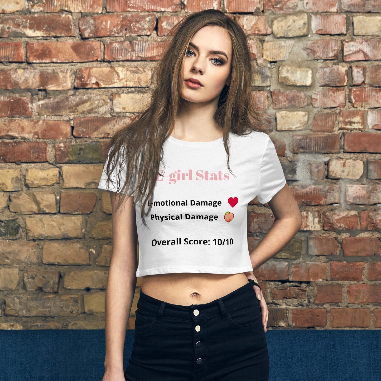 E-girl Stats - Women’s Crop Tee